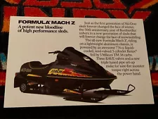 ð ‘93 SKI-DOO Formula Mach Z Snowmobile Poster semi vintage sled