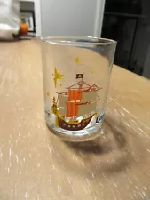 Disney Parks Peter Pan Neverland Pirate Ship Double Shot Glass, Unused!