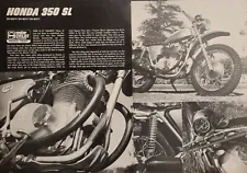 1970 Honda SL350 Motorcycle 4pg Test Article