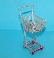 Mattel Barbie Silver Grocery Shopping Cart