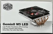 Cooler Master GeminII M5 Led - Low Profile CPU Cooler for Intel / AMD - NEW NISB