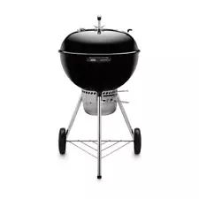 Weber Kettle Grill 42.1"Hx29.5"Wx29.5"D Built-In Thermometer Black+2Wheels Steel