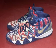 Rare Nike Youth Kyrie Hybrid S2 GS Shoes Tie Dye WHAT THE USA CV0097-400 Size 7Y