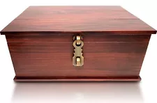 Antique Style Wood Storage Box Wooden Keepsake box for Jewelry Boxes Home Decor