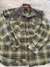 5.11 Tactical Mens XL Sidewinder Flannel Shirt Long Sleeve Green Plaid