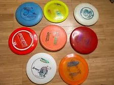 Used Disc Golf LOT of 8 Innova Discraft Frisbee Discs, Bundle