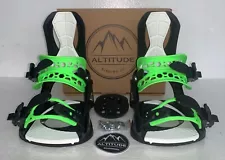 New ListingMEN'S ALTITUDE RIDER SNOWBOARD BINDINGS 4X4 BURTON 3D EST BLACK/LIME GREEN L/XL