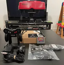 Virtual Boy System with new Ribbon Cable Upgrade & Capacitors with Mario Tennis