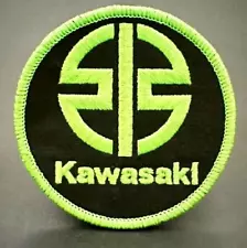 RIVETING KAWASAKI MOTORCYCLES EMBROIDERED IRON-ON PATCH...