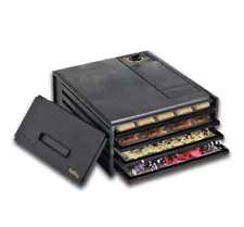 Excalibur 2400 Food Dehydrator Machine with Adjustable Thermostat 220 W, 4 Trays