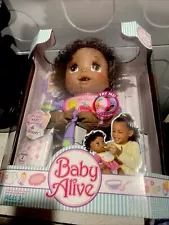 Baby Alive African American 16in. Talking Girl Doll Soft Face Mouth 2006 Vintage