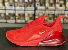 Nike Air Max 270 Men’s Size 11.5 University Triple Red Shoes Sneakers CV7544-600