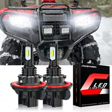 2 SUPER LED headlight bulbs for Honda Pioneer 1000, 1000-5, 1000-6; 12v 60/55w