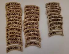 US Army Airborne Desert Tabs Patches Lot Nos