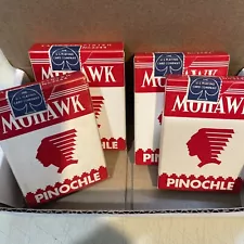 Four (4) SEALED Mohawk Playing Cards Vintage Standard Size Pinochle Type