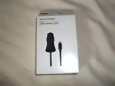 Verizon Vehicle Charger iPod iPad iPhone NIB 9ft cable