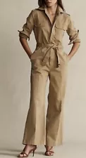 NWT Polo Ralph Lauren Cotton Twill Women's Jumpsuit Size 0 Utility $398