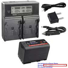 Kastar Battery LCD Fast Charger for Canon G10Hi G15Hi G20Hi G30Hi G35Hi G45Hi