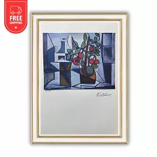 Pablo Picasso Original Signed Print Tomato Plant, Hand-Tipped, Artwork