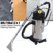 40L/60L Commercial Carpet Cleaner Extractor 3in1 Cleaning Machine Vacuum Cleaner