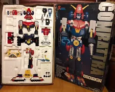 (FOR PARTS) Vintage Combattra Godaikin Giant Diecast Robot Bandai Toei dx 80s