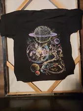 Rings Of Saturn T-shirt - black - metal band logo vintage shirt for sale - sizeL