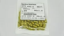 STI 400-6 M6 Threaded Brass Insert For Wood & Plastic (50 Pieces) ON SALE