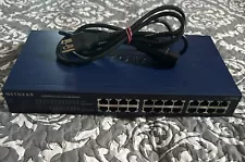 NETGEAR ProSafe 24 Port 10/100 Switch Model JFS524 Excellent Shape With Cord