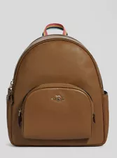 Coach Women's Court Gold/Penny Refined Pebble Leather Backpack (C8521) - NWT