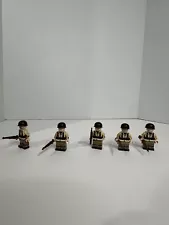 Tmc The Minifig Co Custom WW2 Lego Minifigures Lot of 5 US ARMY