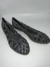 Jelly Shoes Gray 80's Womens Sz 5