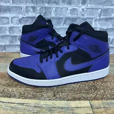 Nike Air Jordan 1 Mid Dark Concord Purple Black 554724-051 Mens Size 13 Rare