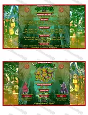 1991 Data East Ninja Turtles TMNT Cards Instructions Pinball Custom Pinball