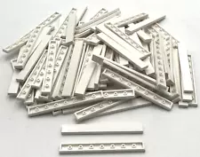 Lego 100 New White Tiles Flat Smooth 1 x 8 Stud Pieces