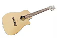 Clearwater Baritone Ukulele Round Back Solid Spruce Top in Satin finish with p/u