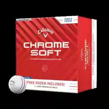 New 2024 Callaway Chrome Soft Golf Balls Triple Track - 4 Dozen (48 balls)