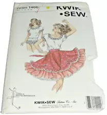 Western Core Square Dancing Kwik Skirt BodySuit Costume Sewing Pattern 14-20