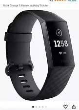 Fitbit Charge 3 Fitness Activity Tracker - Graphite/Black… Retails For $140.00