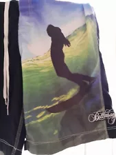 Bob Marley Billabong Swim Trunks Rasta MultiColor Long Board Shorts Men’s 34