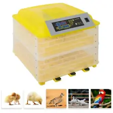 112 Eggs Digital Incubator with Fully Auto Egg Turning Humidity Chicken Parrot