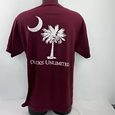 Ducks Unlimited South Carolina T-Shirt Large Garnet Gamecocks Large