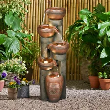 Outdoor Garden Water Fountain, 39.7" H - Add a Bold Touch to Your Outdoor Space