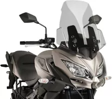 PUIG Touring Screen Kawasaki VERSYS 1000 17-19 C/Smoke Light Smoke Sport Bike (For: 2015 Kawasaki Versys 1000)