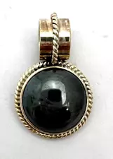 CII MEXICO HEMATITE STONE & STERLING SILVER PENDANT