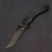 Microtech Manual Amphibian RAM-LOK - Fluted Carbon Fiber / DLC M390MK