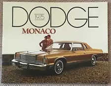 DODGE MONACO USA Car Sales Brochure For 1975 #81-205-5005 Royal Monaco Brougham