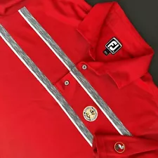 FootJoy FJ Golf Polo Shirt Men's XL Red Short Sleeve PGA Lost Tree Golf Club