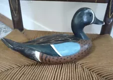 Blue Wing Teal Duck Decoy Unsigned *See Description