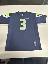 NFL Seattle Seahawks Russell Wilson Nike Navy On Field Jersey Size Youth XL