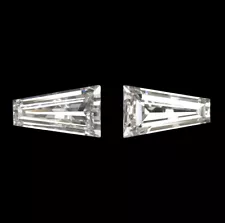 NATURAL DIAMOND TAPERED BAGUETTE MATCHING PAIR 0.29ct LOOSE ACCENT STONES H VS1